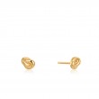 Gold Knot Stud Earrings