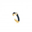 NAVY BLUE ENAMEL GOLD EAR CUFF