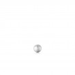 SILVER SPHERE BARBELL SINGLE EARRING