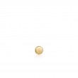 GOLD DISC BARBELL SINGLE EARRING