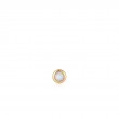 GOLD KYOTO OPAL BEZEL BARBELL SINGLE EARRING