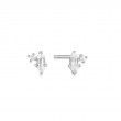 SPARKLE EMBLEM STUD EARRINGS