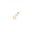 Gold Kyoto Opal Climber Barbell Single Earring