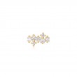 Gold Sparkle Cluster Climber Barbell Single Earring