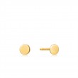 14KT GOLD DISC STUD EARRINGS
