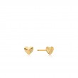 14KT GOLD HEART STUD EARRINGS