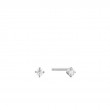 14KT WHITE GOLD NATURAL DIAMOND STUD EARRINGS