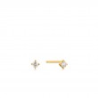 14KT GOLD NATURAL DIAMOND STUD EARRINGS