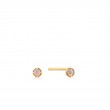 14KT GOLD OPAL STUD EARRINGS