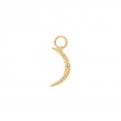 Gold Moon Earring Charm