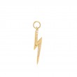 Gold Lightning Earring Charm