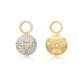 Gold Pavé Star Sphere Earring Charm