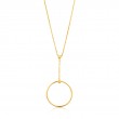 Orbit Drop Circle Necklace