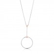 Orbit Drop Circle Necklace