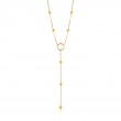 Modern Circle Y Necklace