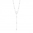 Modern Circle Y Necklace