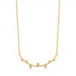 Shimmer Solid Bar Stud Necklace