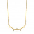 Shimmer Solid Bar Stud Necklace