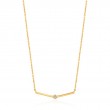 Shimmer Single Stud Necklace
