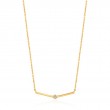 Shimmer Single Stud Necklace