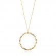 Chain Circle Pendant Necklace