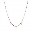 Dotted Triple Raindrop Necklace