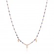 Dotted Triple Raindrop Necklace