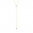TURQUOISE AND OPAL COLOUR Y NECKLACE
