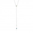 TURQUOISE AND OPAL COLOUR Y NECKLACE