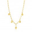 CRUSH DROP DISCS NECKLACE