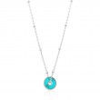 TURQUOISE DISC NECKLACE