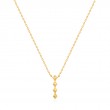 Gold Spike Drop Necklace
