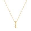 Gold Spike Drop Necklace