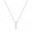 Silver Spike Drop Necklace