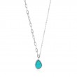 Tidal Turquoise Mixed Link Necklace