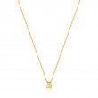 Gold Padlock Necklace