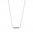 SILVER TURQUOISE BAR NECKLACE