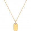 Glam Tag Pendant Necklace