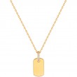 Glam Tag Pendant Necklace