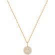 Glam Disc Pendant Necklace