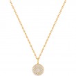 Glam Disc Pendant Necklace