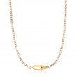 SPARKLE CHAIN INTERLOCK NECKLACE