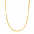 Gold Flat Snake Chain Necklace