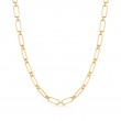 Gold Cable Connect Chunky Chain Necklace