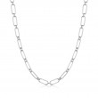 Silver Cable Connect Chunky Chain Necklace