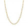Gold Paperclip Chunky Chain Necklace