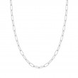 Silver Link Charm Chain Necklace