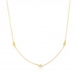 Gold Twisted Wave Chain Necklace