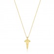 Gold Geometric Point Pendant Necklace