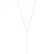 Gold Sparkle Point Y Necklace